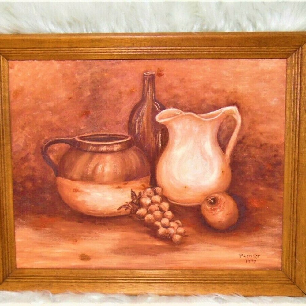 Vintage Original Plenker~Modern~ Brown And White F